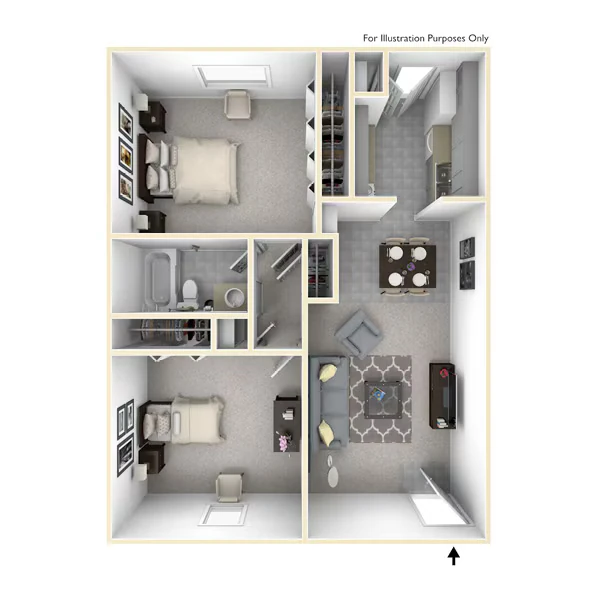 Unit 1-813 1-813 floor plan